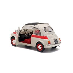 SOLIDO FIAT 500 L SPORT 1960 WHITE/RED 1:18 MODELLINO AUTO STRADALI SOLIDO SCALA