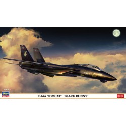 HASEGAWA F-14A TOMCAT BLACK BUNNY KIT 1:72 MODELLINO KIT AEREI HASEGAWA SCALA 1: