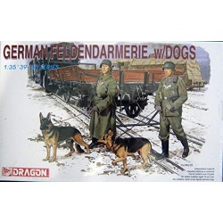 DRAGON GERMAN FELDGEND W/DOG KIT 1:35 MODELLINO KIT FIGURE MILITARI DRAGON SCALA
