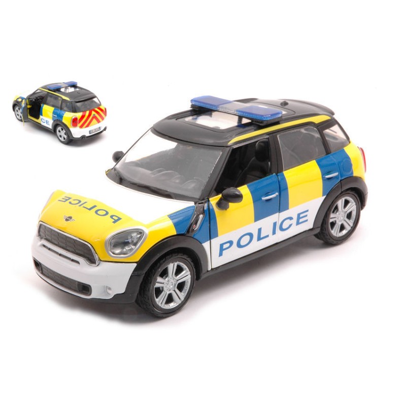 MOTORMAX MINI COOPER S COUNTRYMAN UK POLICE 1:24 MODELLINO FORZE DELL'ORDINE MOT