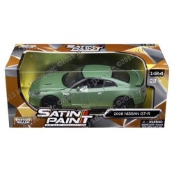 MOTORMAX NISSAN GT-R 2008 "SATIN PAINT" MATT GREEN 1:24 MODELLINO AUTO STRADALI