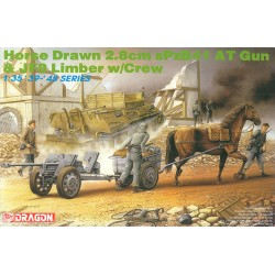 DRAGON HORSE DRAW 2.8 cm sPzB41 AT GUN KIT 1:35 MODELLINO KIT MEZZI MILITARI DRA