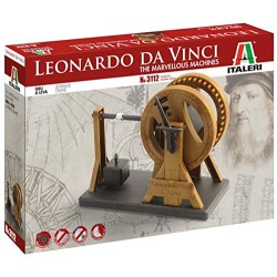 ITALERI LEONARDO DA VINCI LEVERAGE CRANE - GRU A LEVA KIT cm16 MODELLINO KIT ART