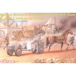 DRAGON HORSE DRAW 2.8 cm sPzB41 AT GUN KIT 1:35 MODELLINO KIT MEZZI MILITARI DRA