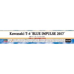 HASEGAWA KAWASAKI T4BLUE IMPULS 2017 2 BAUSATZE KIT 1:72 MODELLINO KIT AEREI HAS