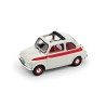 BRUMM FIAT 500 1959 TETTO APRIBILE SPORT 2a SERIE APERTA BIANCO/ROSSO 1:43 MODEL