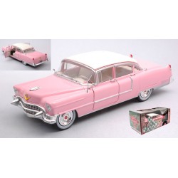 GREENLIGHT CADILLAC FLEETWOOD SERIE 60 1955 PINK WITH WHITE ROOF 1:24 MODELLINO