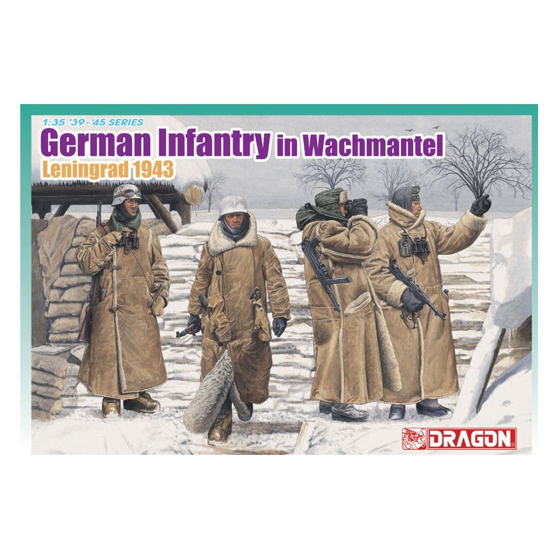 DRAGON GERMAN INFANTRY IN WACHTMANTEL KIT 1:35 MODELLINO KIT FIGURE MILITARI DRA