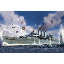 TRUMPETER NAVE HMS CORNWALL KIT 1:700 MODELLINO KIT NAVI TRUMPETER SCALE VARIE