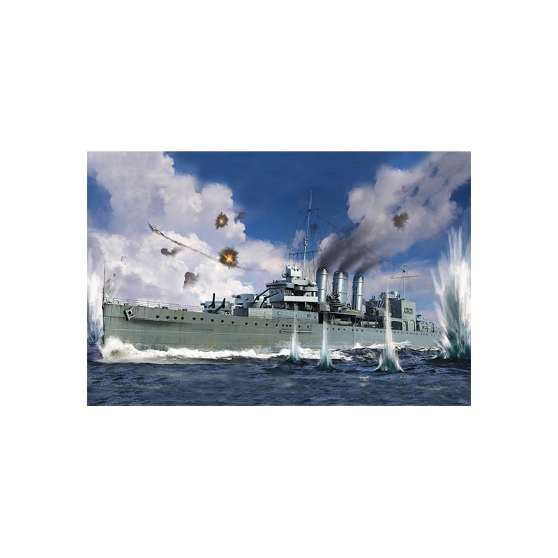 TRUMPETER NAVE HMS CORNWALL KIT 1:700 MODELLINO KIT NAVI TRUMPETER SCALE VARIE