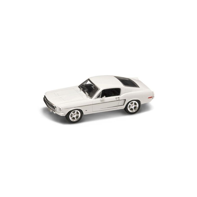 LUCKY DIE CAST FORD MUSTANG GT 1968 WHITE 1:43 MODELLINO AUTO STRADALI LUCKY DIE