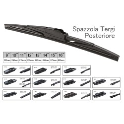 Spazzola Tergicristallo Posteriore Auto 13" 325mm 10 Connettori Universa S30013