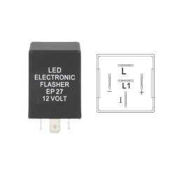 Flasher Led Lampeggiatore Rele Relay 5 Pin EP27 12V Per Frecce Led Ford CL1215