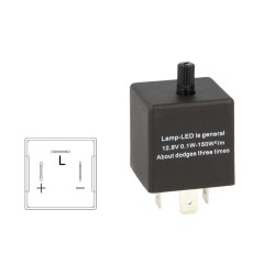 Flasher Led Lampeggiatore Rele Relay Frequenza Regolabile 3 Pin 12V CF13 CL1223