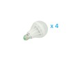 4 PZ Lampade LED E27 Globo Opaca Sfera G85 15W Diametro 85mm Bianco Cald AA8700