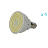 4 PZ Lampade Led E14 Spot 4W＝40W Bianco Caldo Diametro 50mm Con 80 smd 2 AA7900