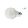 4 PZ Lampade Led E27 Bulbo G55 5W＝45W Bianco Freddo AA3500
