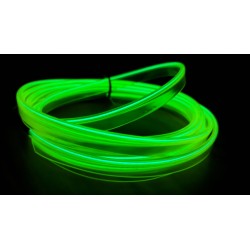 Stringa EL Striscia Neon Led Verde 5 Metri Flessibile Tagliabile Luce LN15GREEN