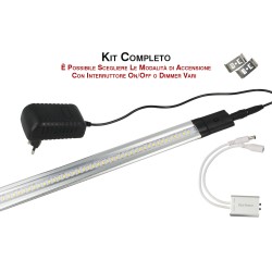 Kit Barra Led Con Sensore Door Apertura Anta 50cm Luce Calda Alimentato PE0004C