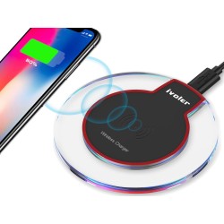Caricabatterie Wireless Charger QI 5V 1A Cavo Micro USB Incluso ESE007