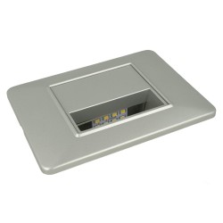 SANDASDON Segnapasso Led Silver 220V 1,6W Caldo 3500K Per Cassette SD70033-3TC