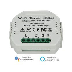 Led Triac Dimmer Taglio Di Fase Con Pulsante Memoria 220V 150W Wifi Smart SH105