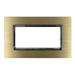 SANDASDON Placca Elegance 4M In Metallo Satinato Colore Oro Compat SD68004-12MT