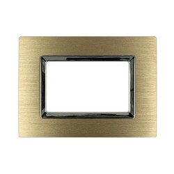 SANDASDON Placca Reflex 3M In Metallo Satinato Colore Oro Compatib SD88003-12MT