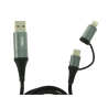 Cavo USB 4 In 1 USB-A USB-C Lightning Nylon Intrecciato 1 Metro Ricari AC820016