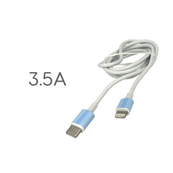 Cavo USB C Lightning Ricarica Veloce 3,5A Bianco 1 Metro AC880981