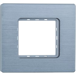 ETTROIT Placca In Alluminio Serie Solar 2P Colore Silver Lucido Compati MT86217