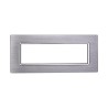 ETTROIT Placca In Alluminio Serie Space 7P Colore Silver Lucido Compat BLN86717
