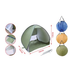 Tenda da Spiaggia Tenda da Campeggio 180X145X135cm Pop Up Portatile Co AG364620